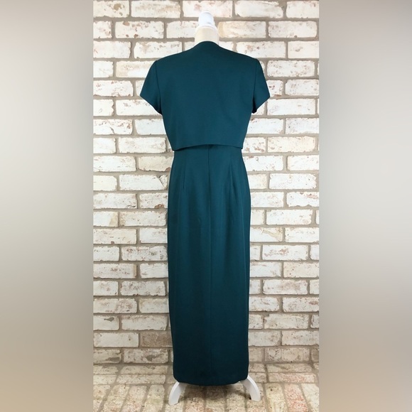 Vintage JR Nites by Caliendo Beaded Maxi Dress with Bolero - Picture 2 of 7